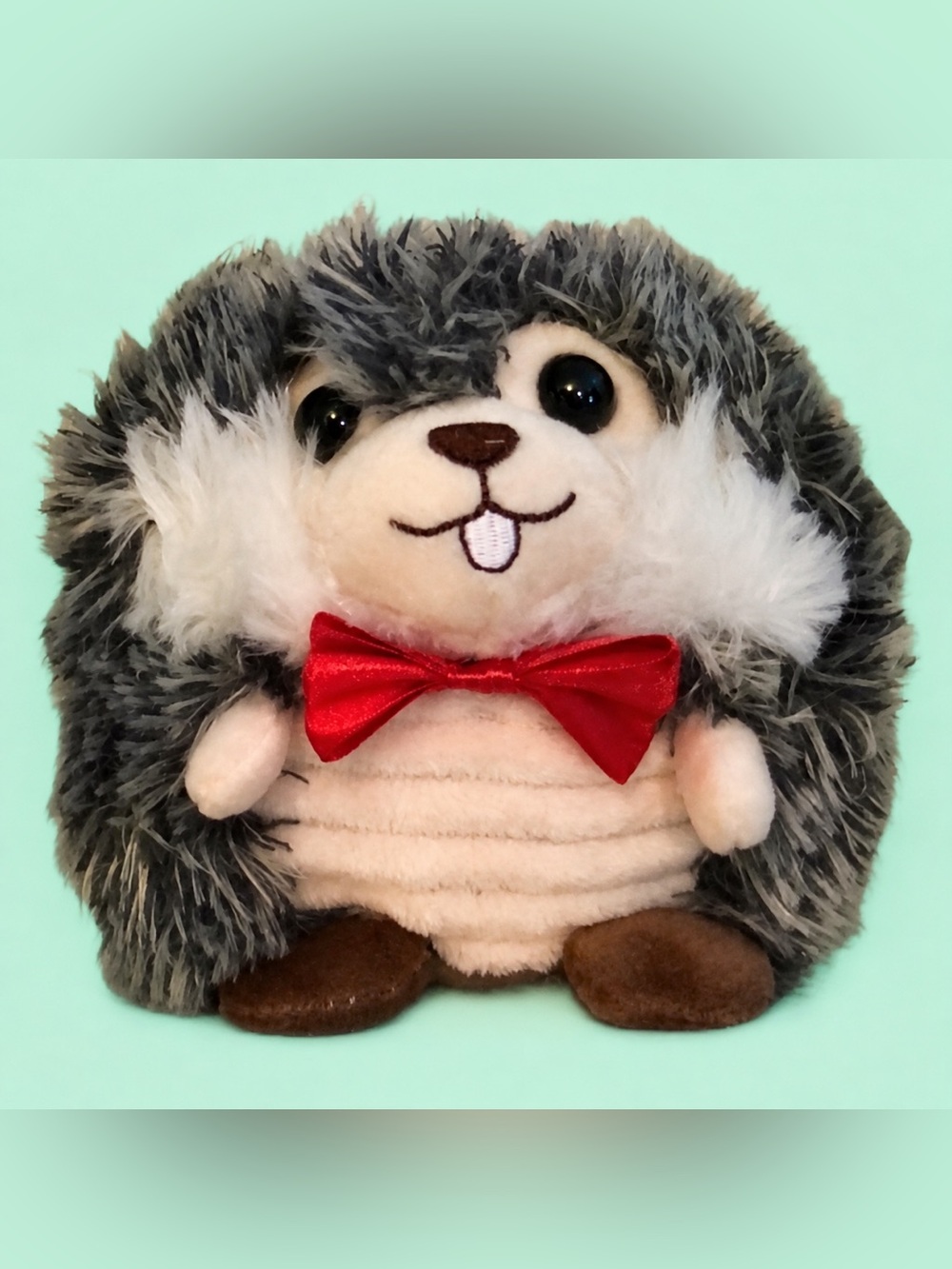 NWT KIDS SMART LIVING STUFFED ANIMAL - XMAS HEDGEHOG PLUSH - 5.5”